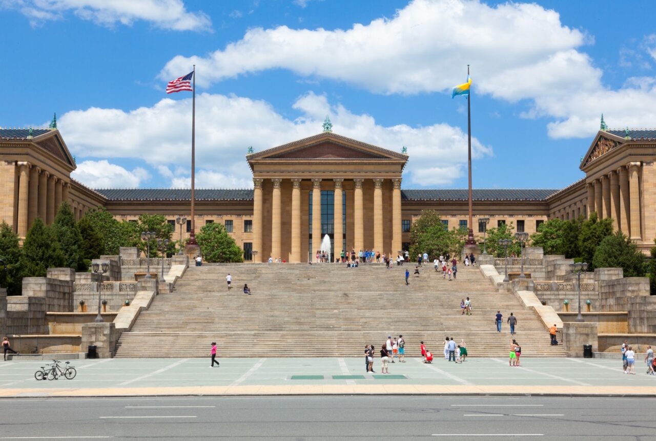 La scalinata del Philadelphia Museum of Art